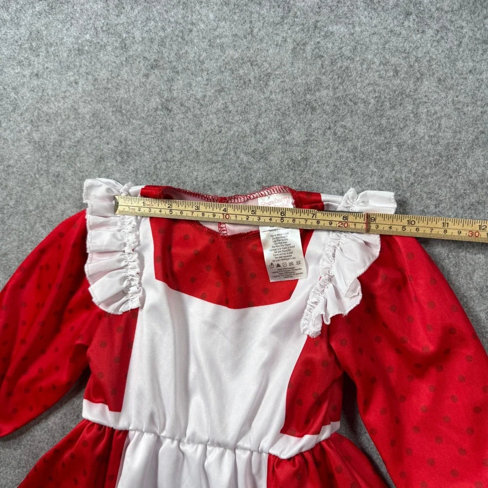 Inspirit Designs Strawberry Shortcake Toddler Costume Dress 3T 4T Red Polka Dot